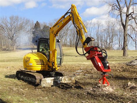 mini excavator stump planer|stump grinder auger.